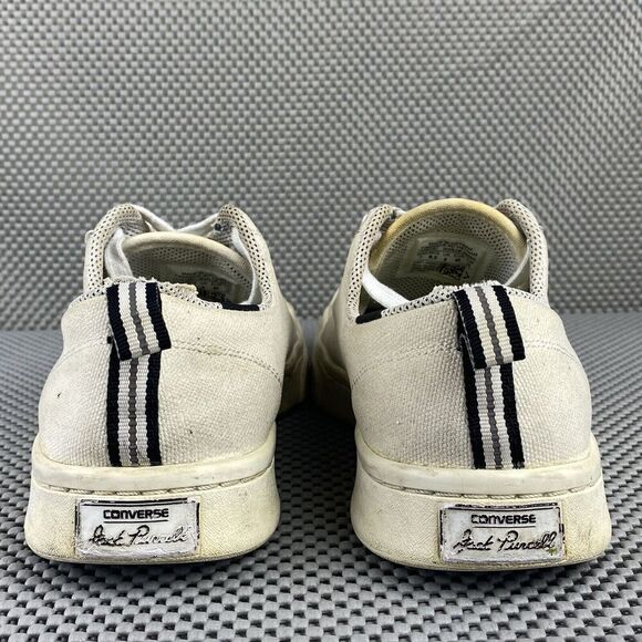 Converse Jack Purcell Shoes Mens 7 Womens 8.5 White Lace Up Low Top Sneakers main image 9